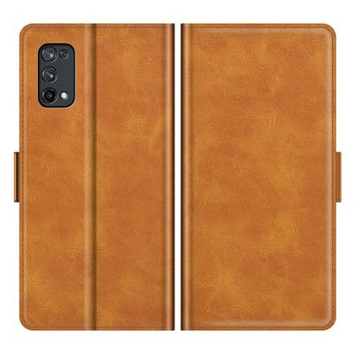 For Realme X7 Pro Ultra/Realme X7 Pro Extreme Edition Double Buckle Wallet Style Folio Flip Leather Case with Stand and Card Slots Function