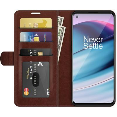 For OnePlus Nord CE 5G R64 Pattern Single Folded Edge Folio Flip Leather Wallet Phone Case