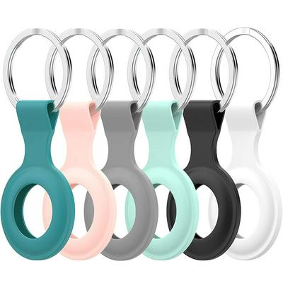 Silicone Cover for Apple Airtags Case Protective Shell Bumper Anti-scratch fall tracker Accessories Air tag Keychai case