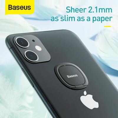 Baseus Ultra Slim Creative Rotating Built-in Magnetic Chip Invisible Lazy Ring Phone Holder