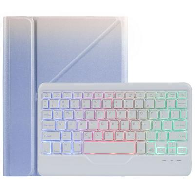 B09S Splittable Backlight Bluetooth Keyboard Leather Case with Triangle Holder & Pen Slot For iPad 10.2 2020 & 2019 / Pro 10.5 inch / Air 3 10.5 inch