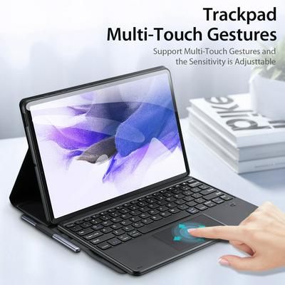 DUX TK For Samsung Tab S7 FE Tablet Bluetooth Keyboard Protective Cover Smart Sleep Leather Case