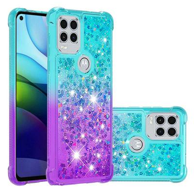 For Motorola Moto G Stylus 5G Gradient Quicksand Anti-fall Scratch Resistant Soft TPU Back Cover Phone Case
