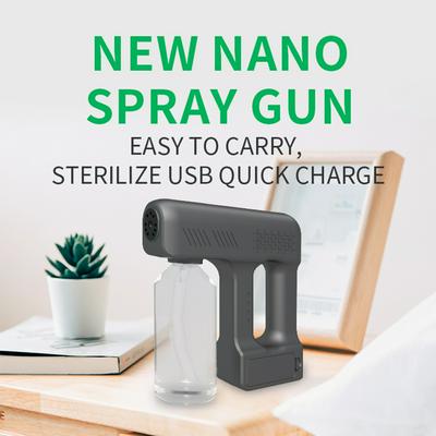 Handheld Portable Car Household Disinfection Sprayer USB Rechargeable Nano Spray Machine-White Color
