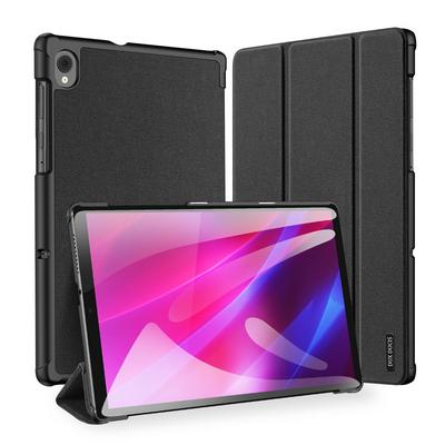 For Lenovo M10 Plus TB-X606F DUX DOMO Series Tri-Fold Stand Side Flip Shockproof PU Leather + PC Tablet Case