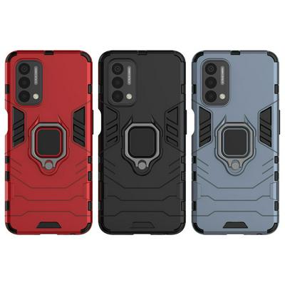 For OnePlus Nord N200 5G Black Panther 2 in 1 Detachable Magnetic Attraction Shockproof with Stand Hard PC + Soft TPU Back Cover Case