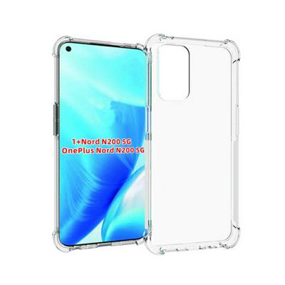 Anti-Fingerprint Non-Slip Waterproof Four Corners Shockproof Transparent Soft TPU Back Cover Protective Case for OnePlus Nord N200 5G