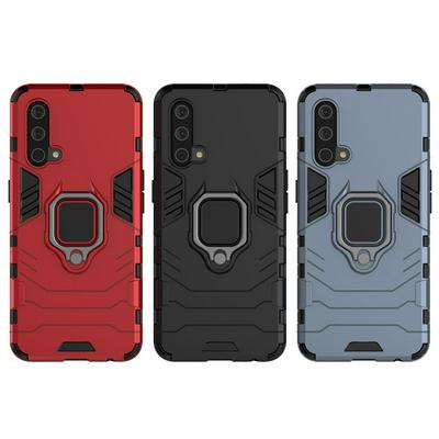 For ONEPLUS NORD CE 5G Black Panther 2 in 1 Detachable Magnetic Attraction Shockproof with Stand Hard PC + Soft TPU Back Cover Case