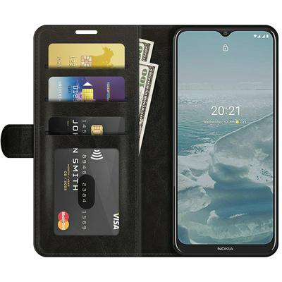 For Nokia G10/G20 R64 Pattern Single Folded Edge Folio Flip Leather Wallet Phone Case with Card Slots