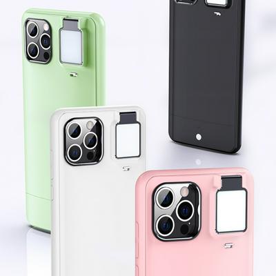 Mobile Phone Case Fill Light Selfie Ring Flash Case Stable For iPhone 12/12 Pro Beauty Ring Flash Beauty Ring Flash