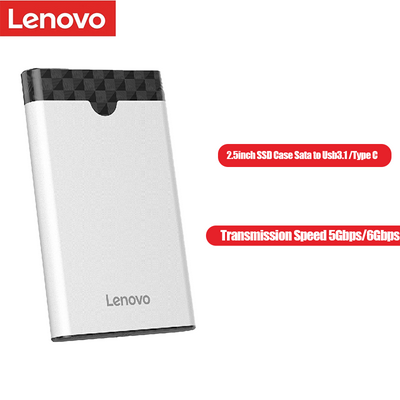 Lenovo 2.5inch SSD Case Sata to Usb3.1 Type C S03 Hd Externo 6tb HDD Box Portable 5Gbps External Hard Drive Mobile Enclosure