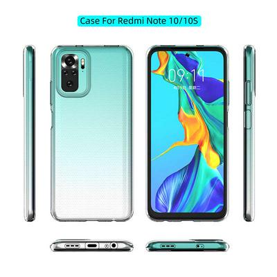 Ultra Slim Detachable Transparent Anti-Fingerprint Yellowing-Resistant Soft TPU Back Clear Cover Case for Xiaomi Redmi Note 10