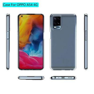 Ultra Slim Detachable Transparent Anti-Fingerprint Yellowing-Resistant Soft TPU Back Clear Cover Case for Oppo A54 5G