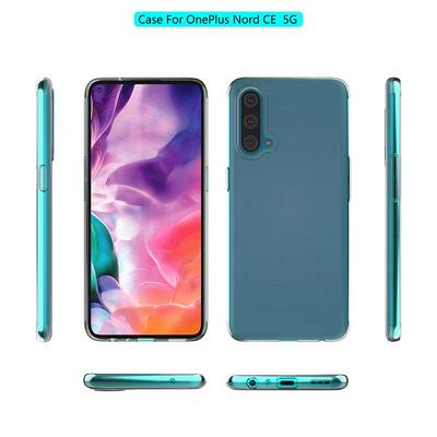 Ultra Slim Detachable Transparent Anti-Fingerprint Yellowing-Resistant Soft TPU Back Clear Cover Case for OnePlus Nord CE 5G