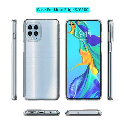 Ultra Slim Detachable Transparent Anti-Fingerprint Yellowing-Resistant Soft TPU Back Clear Cover Case for Motorola Moto G100