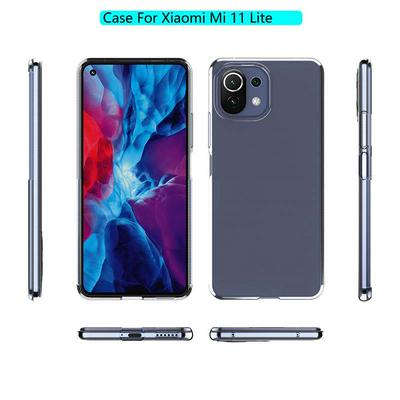 Ultra Slim Detachable Transparent Anti-Fingerprint Yellowing-Resistant Soft TPU Back Clear Cover Case for Xiaomi Mi 11 Lite