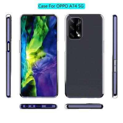 Ultra Slim Detachable Transparent Anti-Fingerprint Yellowing-Resistant Soft TPU Back Clear Cover Case for Oppo A74 5G  