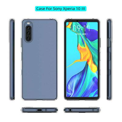 Ultra Slim Detachable Transparent Anti-Fingerprint Yellowing-Resistant Soft TPU Back Clear Cover Case for Sony Xperia 10 Ⅲ