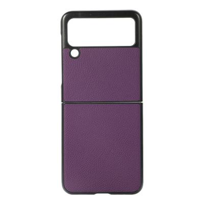 For Samsung Galaxy Z Flip3 5G Genuine Leather Shockproof Anti-Scratch Hard PC Back Cover Case
