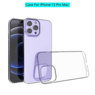 For iPhone 13 Pro Max Transparent Shockproof Scratch Resistant Soft TPU Back Cover Case