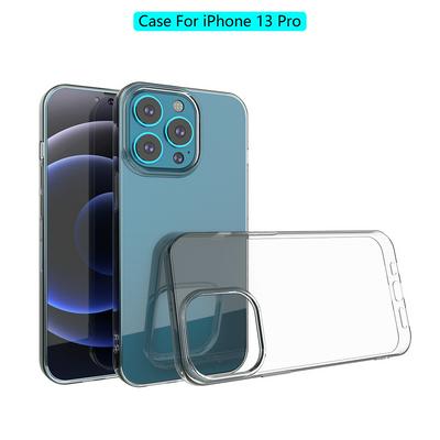 For iPhone 13 Pro Transparent Shockproof Scratch Resistant Soft TPU Back Cover Case