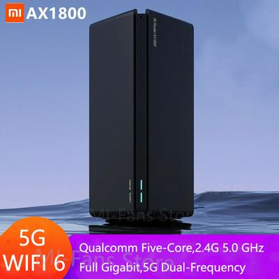 Newest Xiaomi Router AX1800 Wifi 6 Gigabit 2.4G 5GHz 5-Core Dual-Band Router OFDMA High Gain 2 Antennas Wider Mi Router AX1800