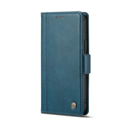 For iPhone 13 mini Solid Color Scratch-resistant Wallet Type PU Leather+TPU Case with Card Slots