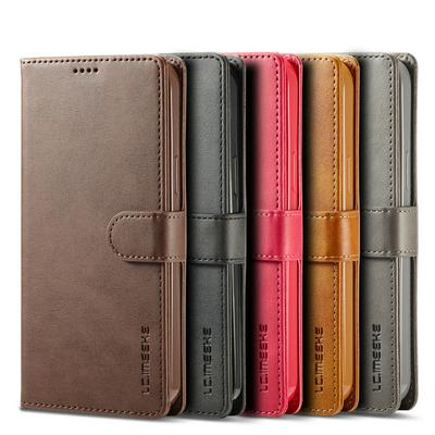 For iPhone 13 Pro Magnetic Button Calf Pattern PU Leather + TPU Wallet Phone Case with Card Slot