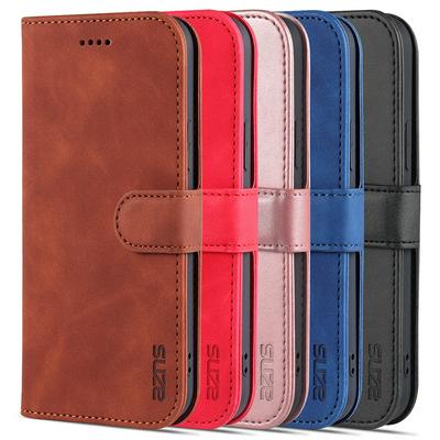 For iPhone 13 Solid Color Scratch Resistant Flip PU Leather + TPU Wallet Phone Case with Card Slot