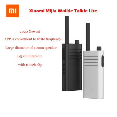 Xiaomi Mijia Walkie Talkie Lite Civil 5 Km Intercom Outdoor Handheld Mini Radio Talkie Walkie Work For Mi home app