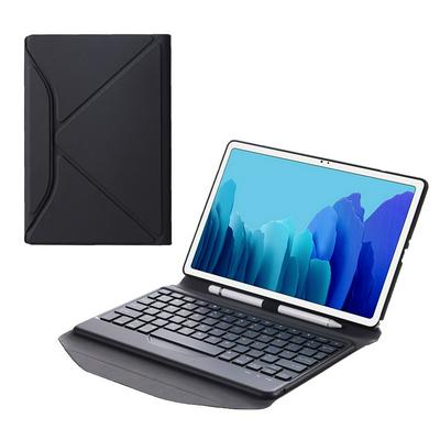 B500 Diamond Texture Triangle Back Holder Splittable Bluetooth Keyboard Leather Case for Samsung Galaxy Tab A7 10.4 2020