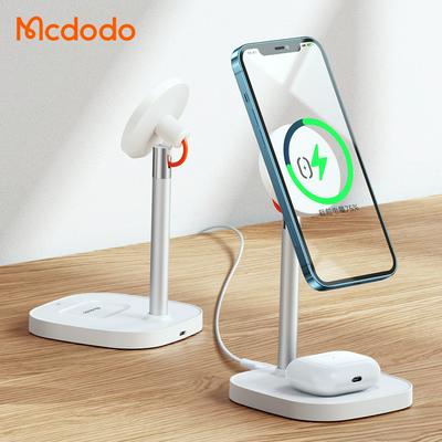 Mcdodo CH-7340 2in1 Wireless Charging Station Stand For iphone 12 Pro Max Mini AirPods Pro Apple Watch 15W Qi Magnetic Wireless Charge Pad Dock