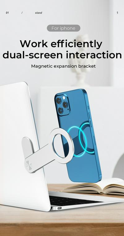 Ring-shaped Magnetic Expansion Bracket Portable Mobile Phone Holder for iPhone 12