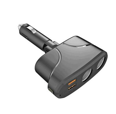 TR35 car high-power 1 tow 2 cigarette lighter port extension charger QC3.0 port USB charger 20W PD fast charge