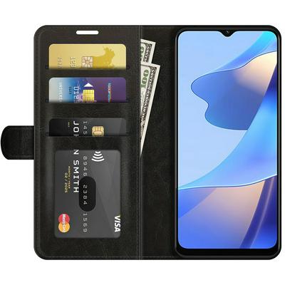 For Oppo A16 R64 Pattern Single Folded Edge Folio Flip Leather Wallet Phone Case