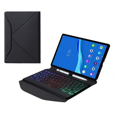 ( BM10S ) For Lenovo M10 plus 10.3 inch triangle rear support backlit bluetooth keyboard holster