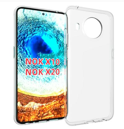 For Nokia X10/X20 Transparent Shockproof Scratch Resistant Soft TPU Back Cover Case