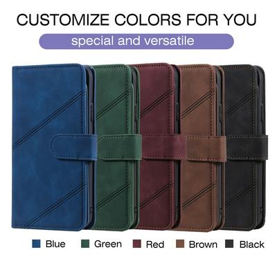 For iPhone 13 Pro Skin Feel Multi-card Slots Magnetic Clasp Wallet-style Leather Phone Case