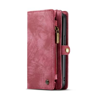 For iPhone 13 mini Detachable Zipper Wallet Shockproof Leather Phone Case with Stand Function