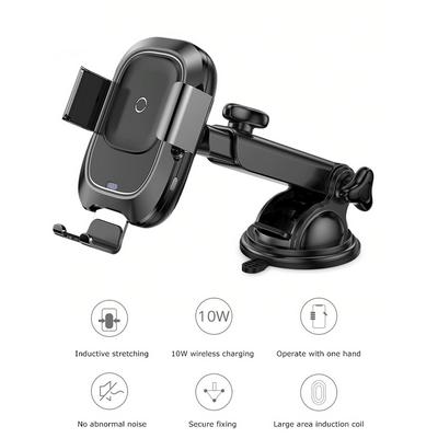 Baseus Qi Car Wireless Charger Intelligent Infrared Sensor Fast Wirless Charging Car Phone Holder