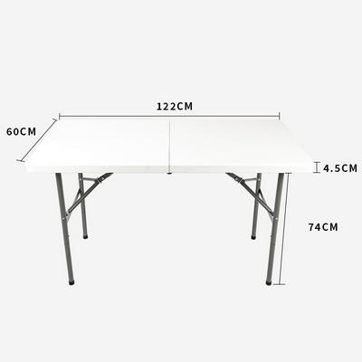 Resin Multipurpose Rectangle Table Center Folding Utility Table Portable Plastic Indoor Outdoor Picnic Party Dining Camp Table