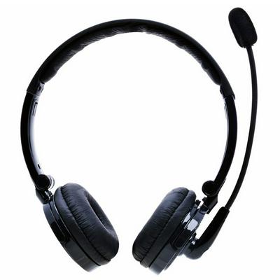 Bluetooth Headset w Boom-Mounted Microphone On Ear Blutooth Noise Cancelling Headphones Wireless Headsat for Office Phone Skype
