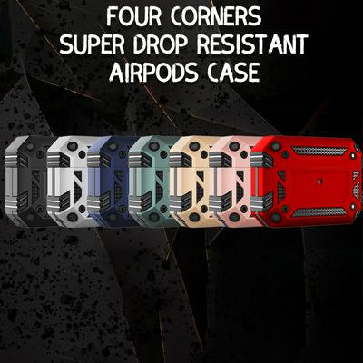 Four Corners Super Drop Resistant Case For Airpods Pro Wireless Bluetooth Earphone Box TPU Shockproof Sleve With Hook Cover
