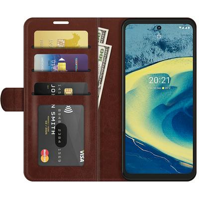 For Nokia XR20 R64 Pattern Single Folded Edge Folio Flip Leather Wallet Phone Case with Card Slots