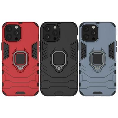 For iPhone 13 Pro Max Black Panther 2 in 1 Detachable Magnetic Attraction Shockproof with Stand Hard PC + Soft TPU Back Cover Case