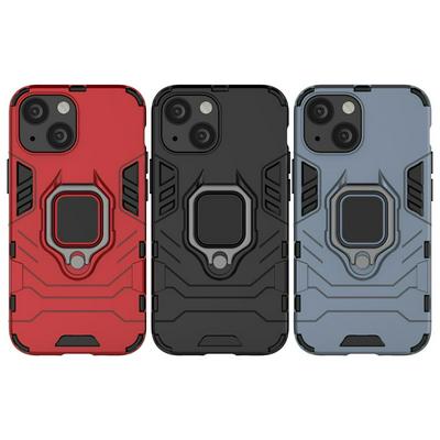 For iPhone 13 mini Black Panther 2 in 1 Detachable Magnetic Attraction Shockproof with Stand Hard PC + Soft TPU Back Cover Case