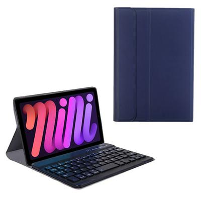 A06 For iPad mini 6 sheep fine grain ultra-thin tpu bluetooth keyboard holster