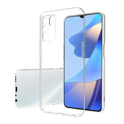 For Oppo A16 Transparent Shockproof Scratch Resistant Soft TPU Back Cover Case