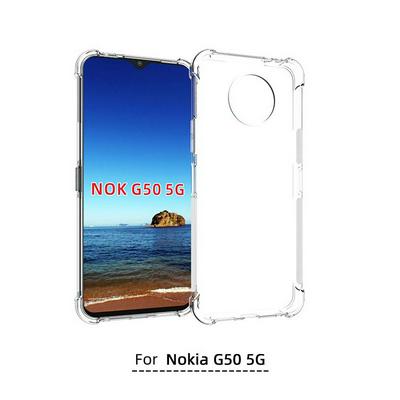 Anti-Fingerprint Non-Slip Waterproof Four Corners Shockproof Transparent Soft TPU Back Cover Protective Case for Nokia G50
