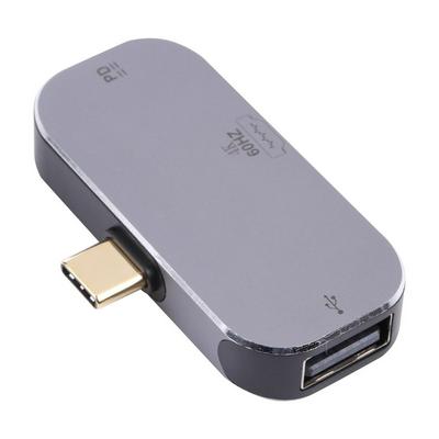 3 in 1 USB-C / Type-C Male to USB-C / Type-C Charging + USB + 4K 60Hz HDMI Female Adapter